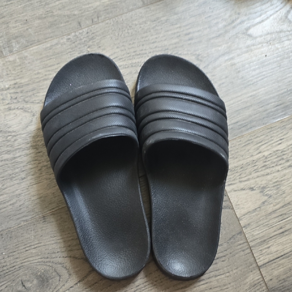 Black Slide Sandals